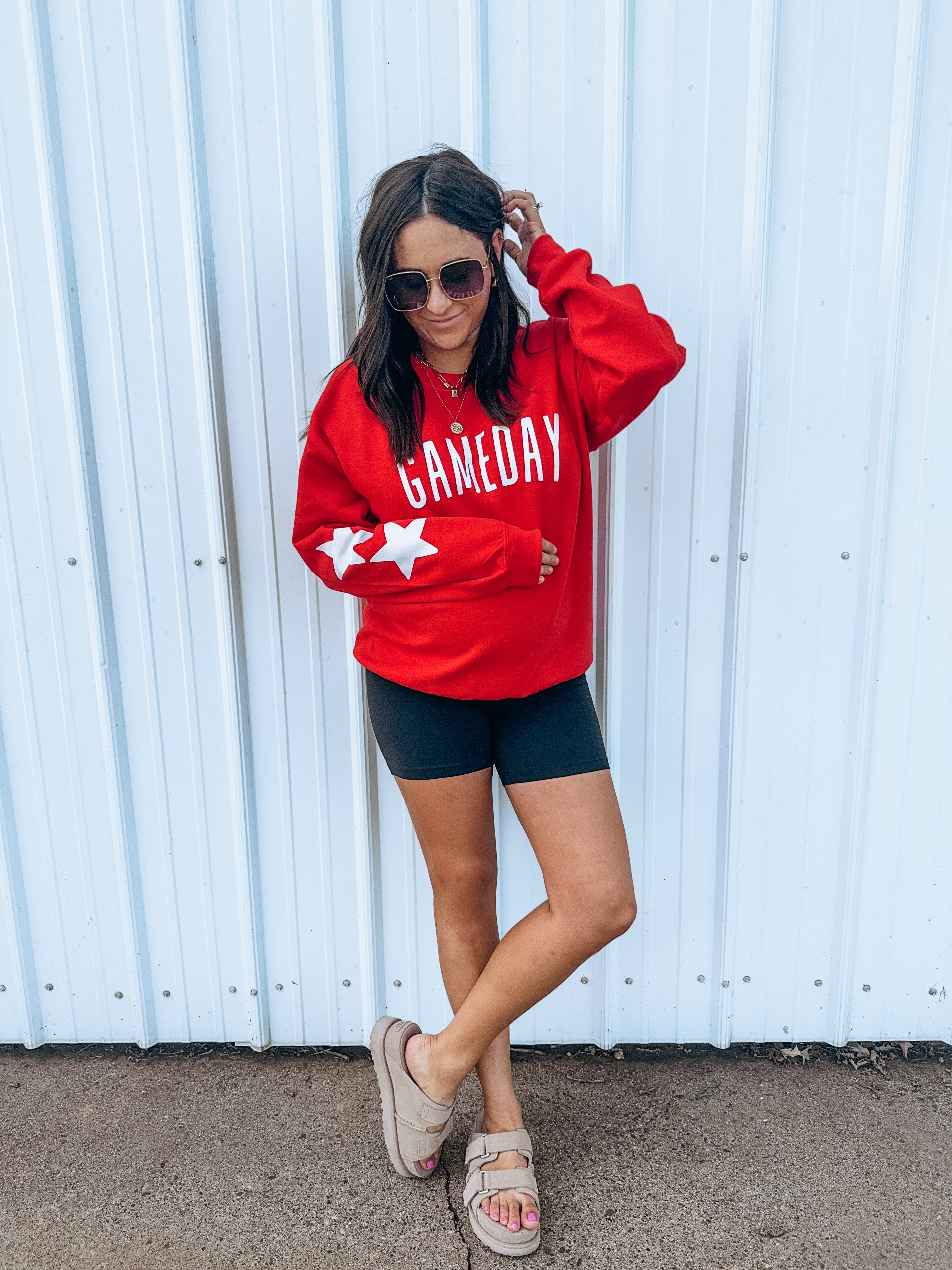 Star Red Gameday Crewneck