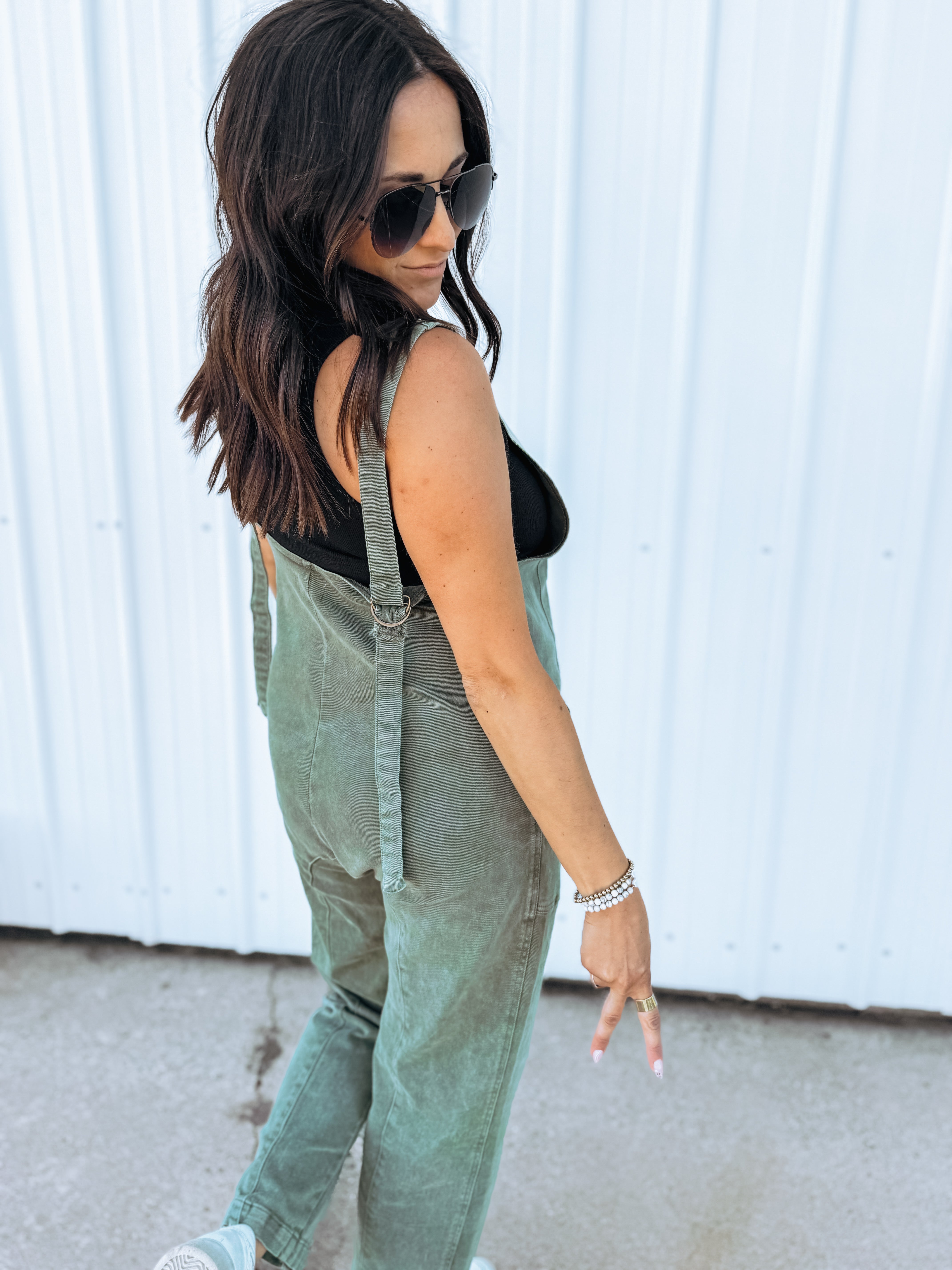 Nothing Left At All Buckle Denim Jumpsuit