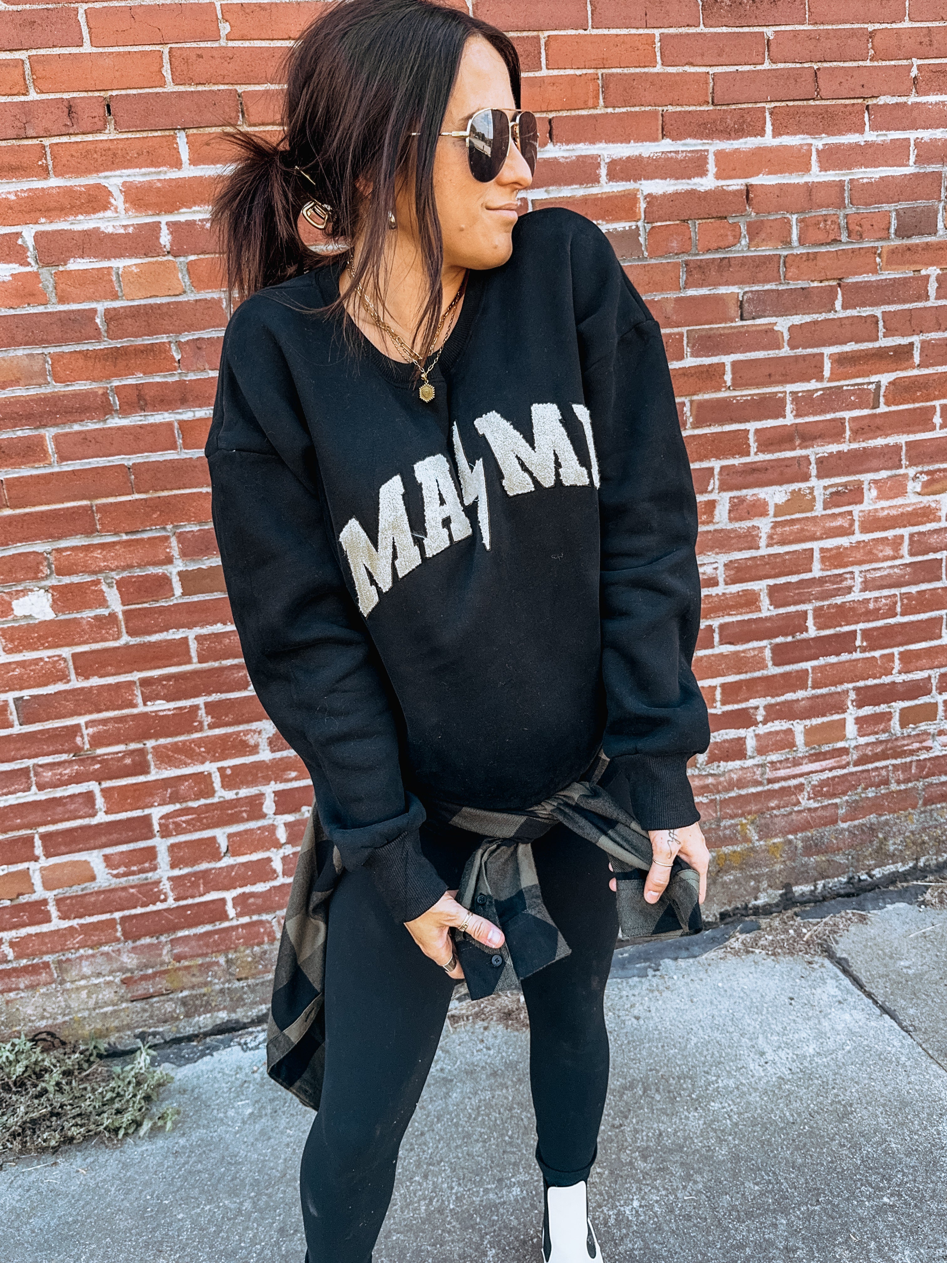 MAMA Sherpa Crewneck Sweatshirt