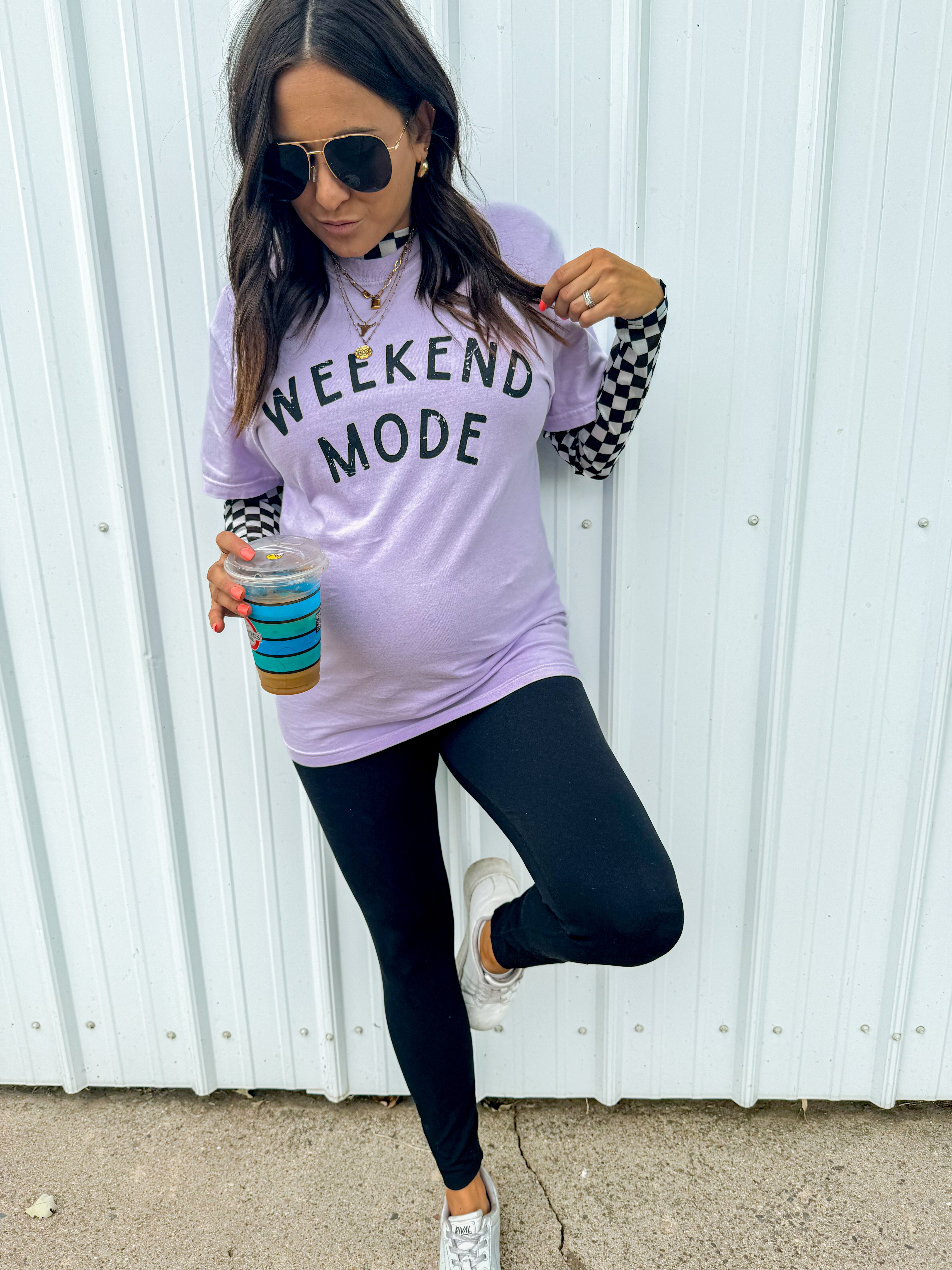 Weekend Mode Orchid Tee