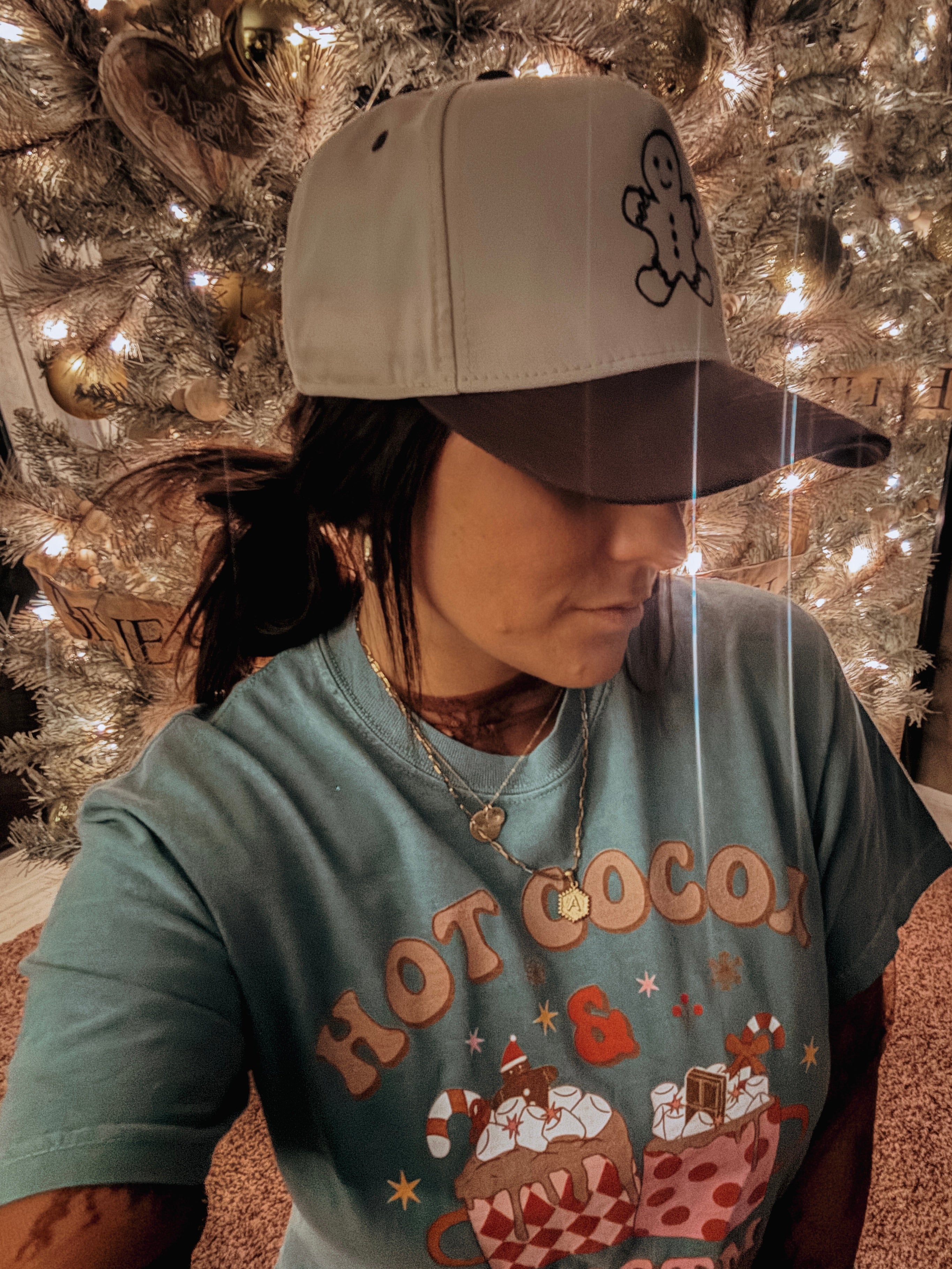 Brown Gingerbread Trucker Hat