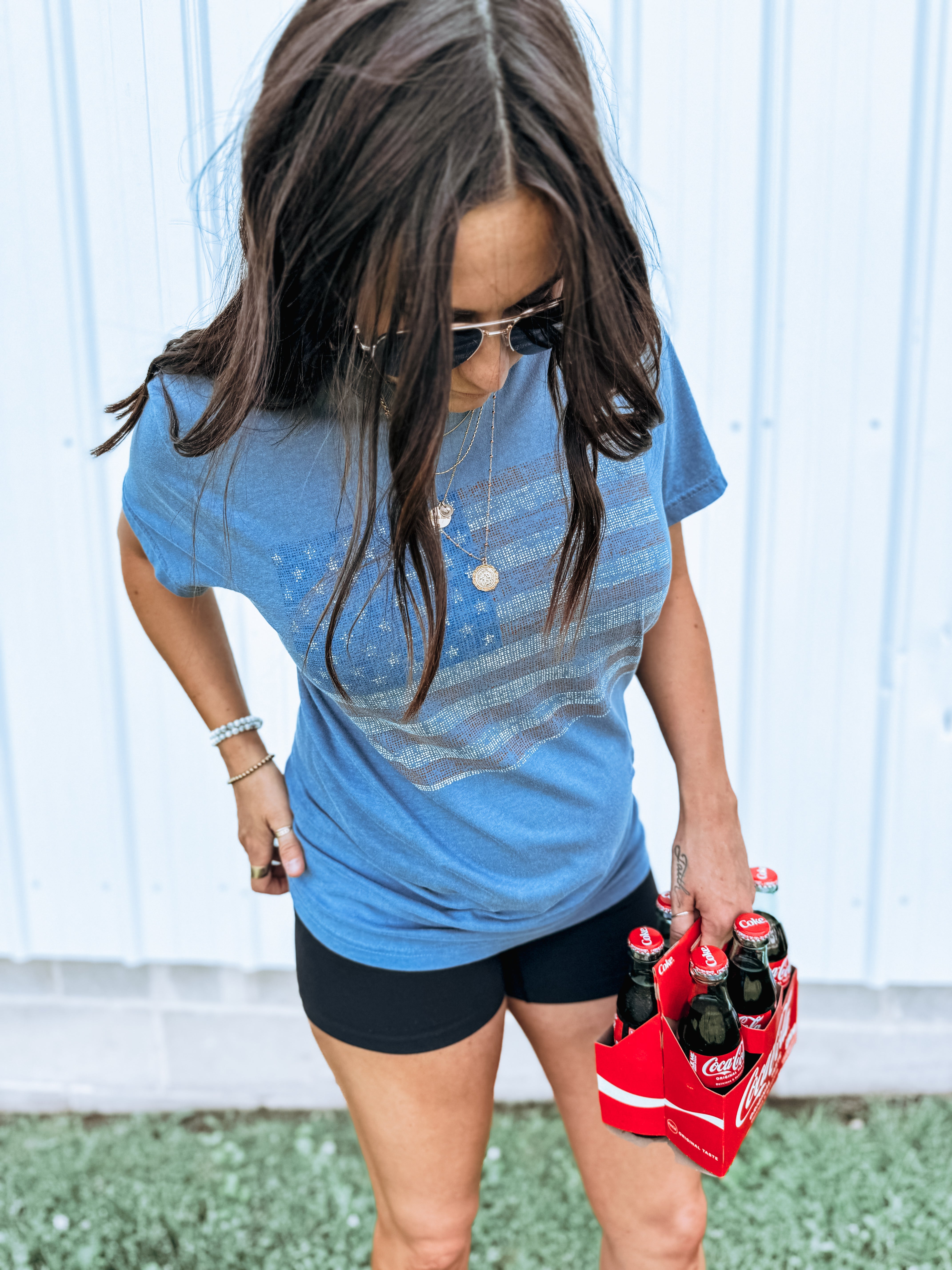 Vintage Wash Flag Graphic Tee