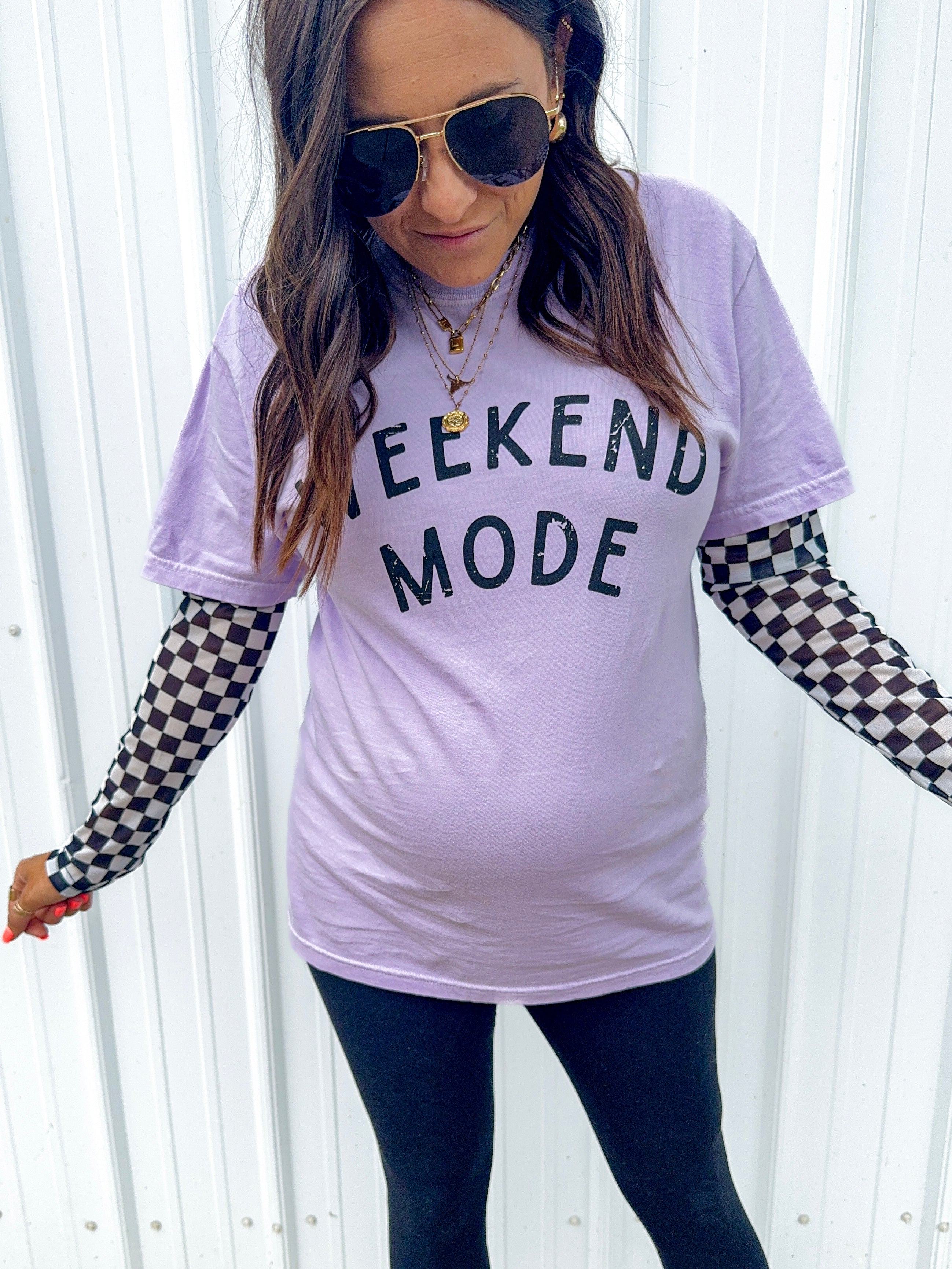 Weekend Mode Orchid Tee