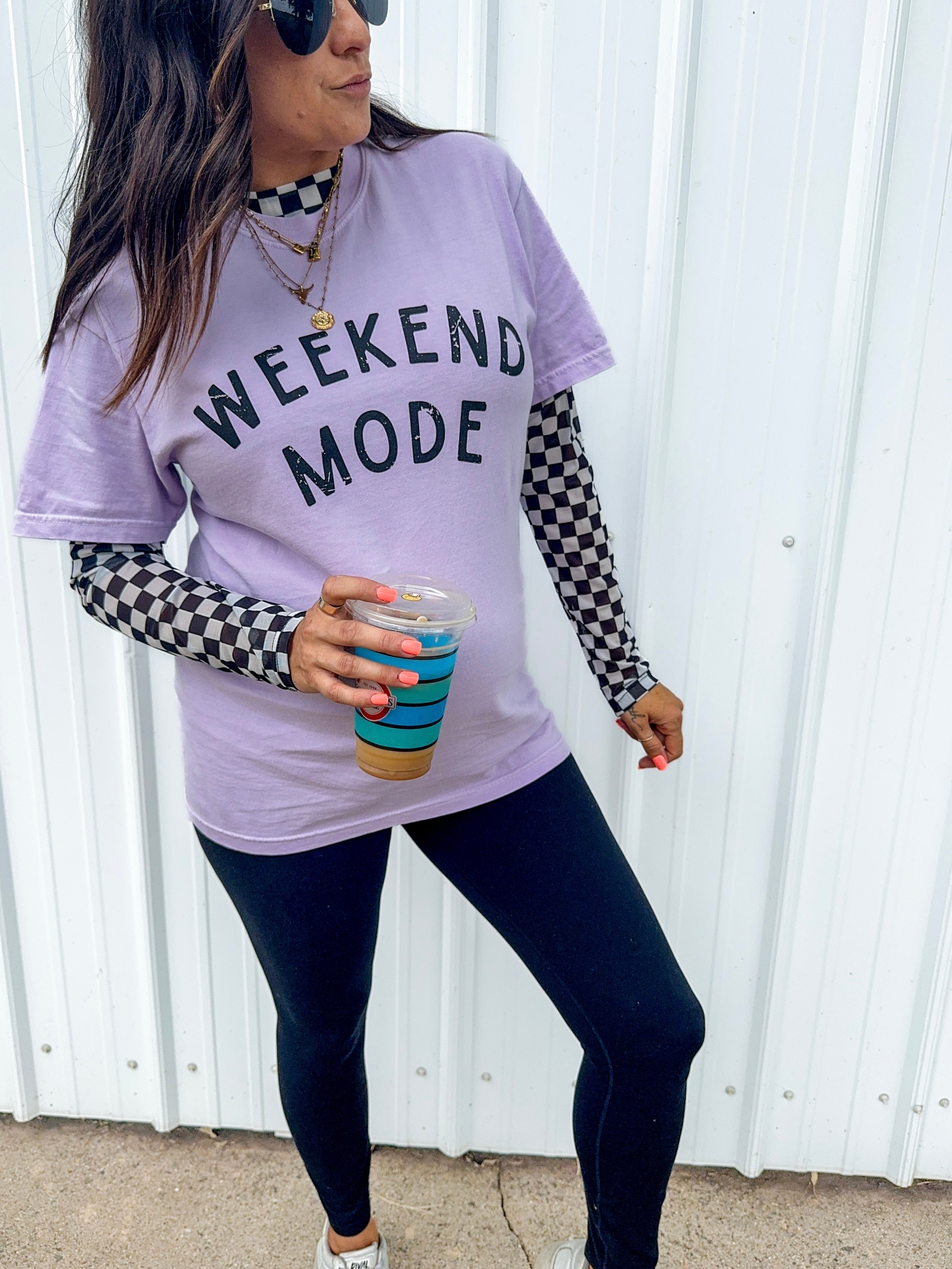 Weekend Mode Orchid Tee