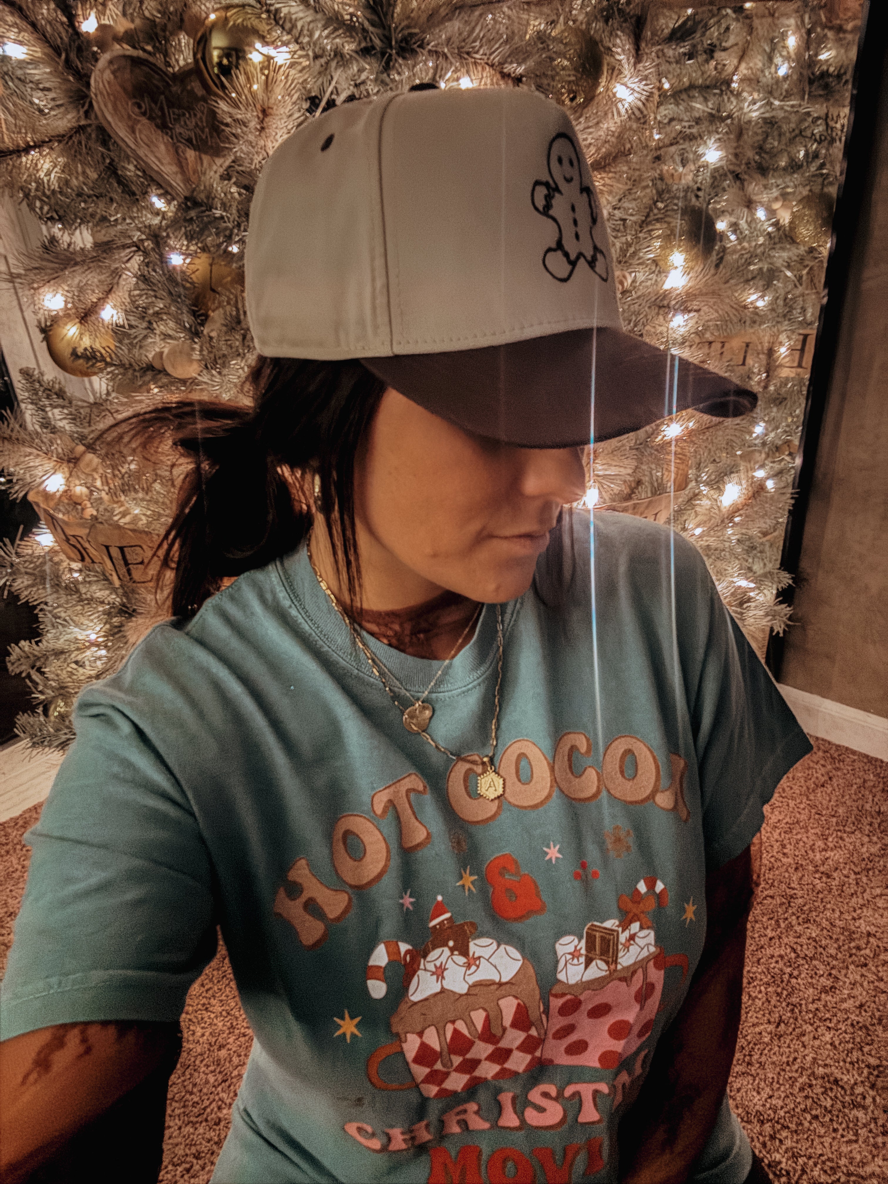 Hot Cocoa & Christmas Movies Tee