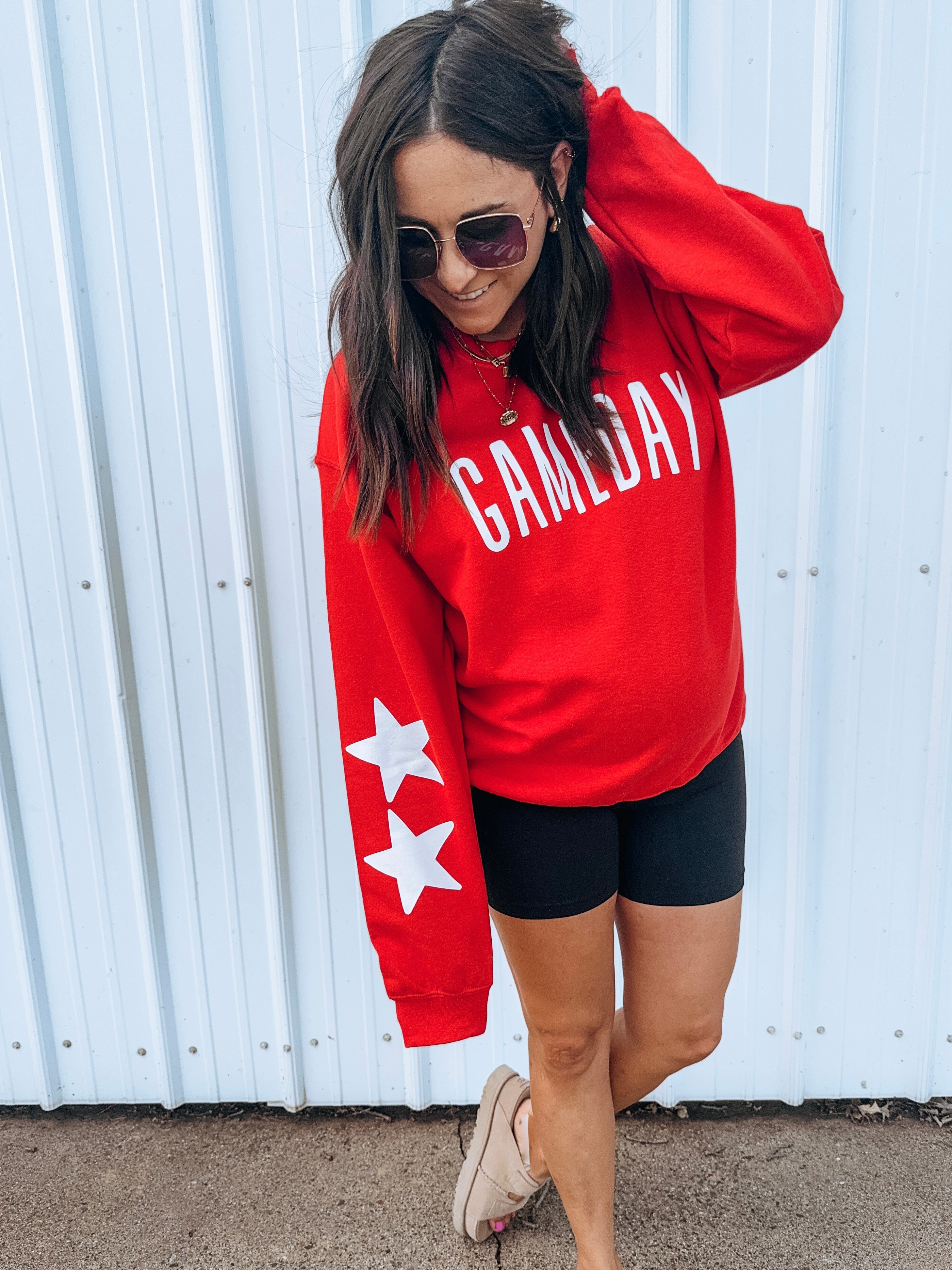 Star Red Gameday Crewneck