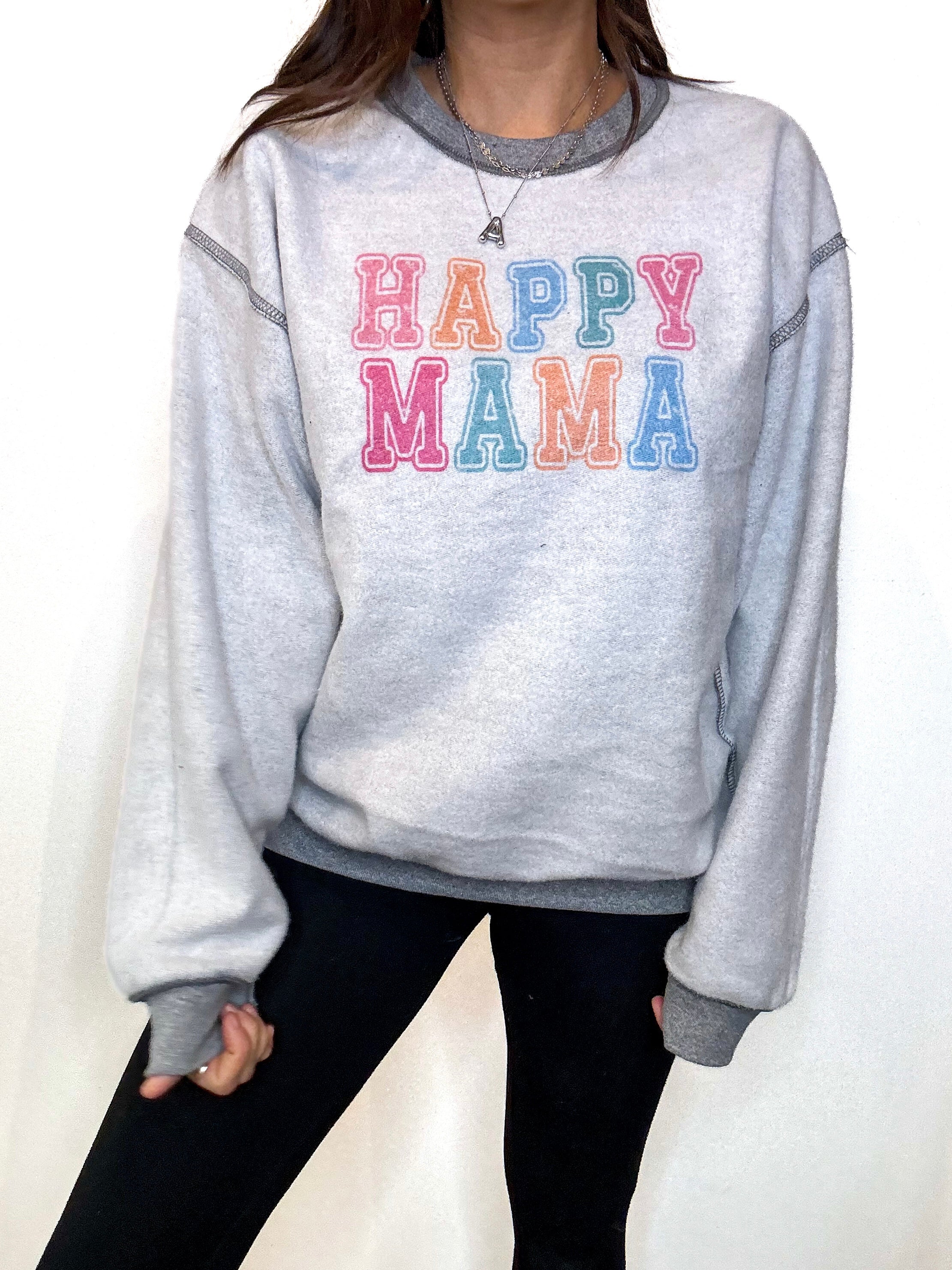 Happy Mama REVERSIBLE Sweatshirt