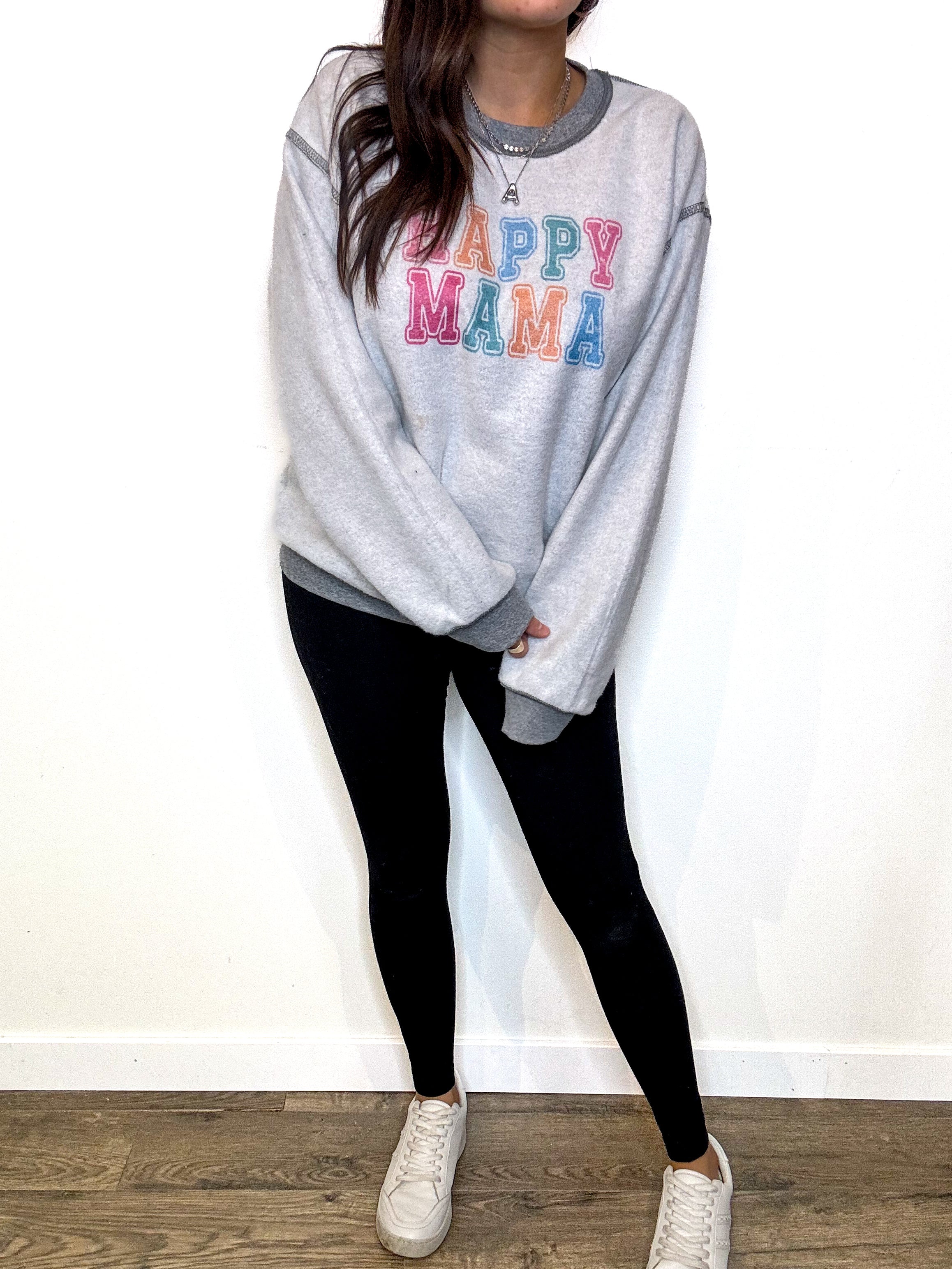 Happy Mama REVERSIBLE Sweatshirt