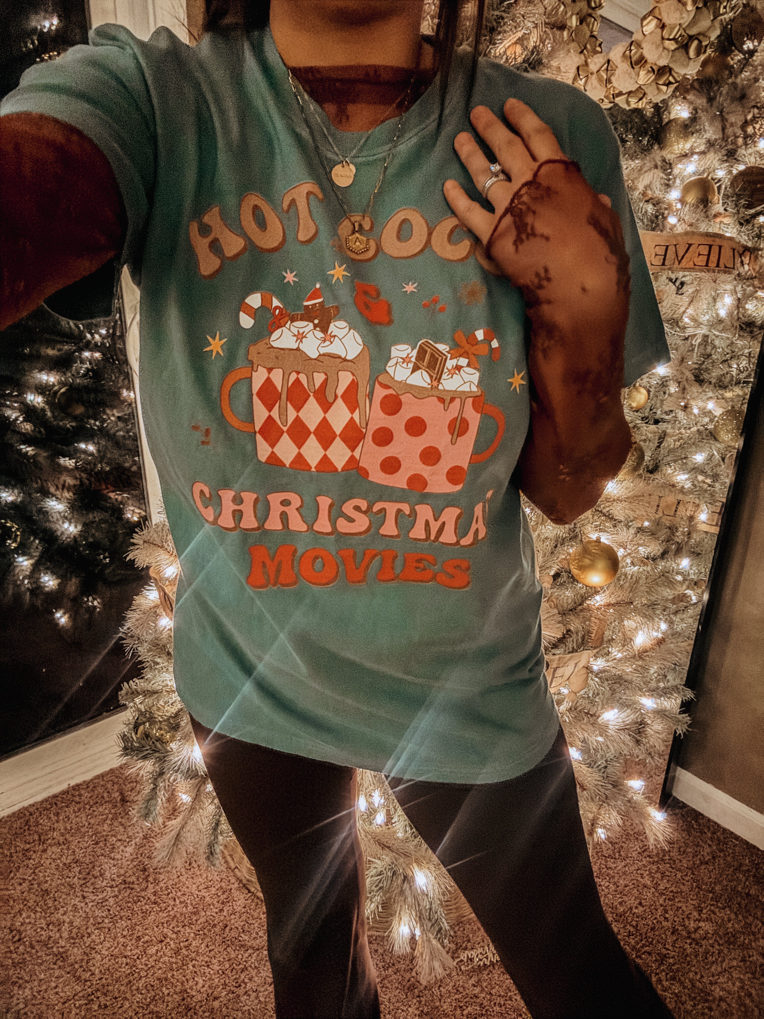 Hot Cocoa & Christmas Movies Tee